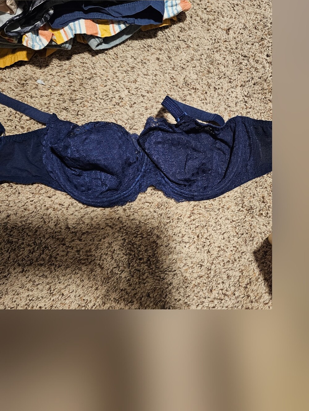 Panache Navy Lace Underwire Bra